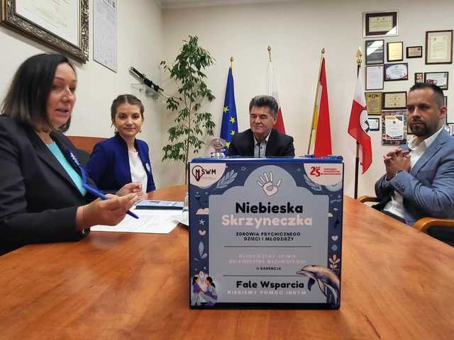 Niebieska Skrzyneczka Zdrowia Psychicznego w szkołach powiatu ząbkowickiego