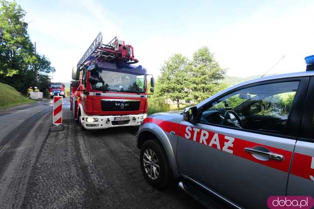 Pożar stodoły w Grodziszczu