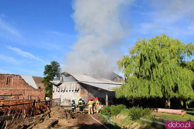 Pożar stodoły w Grodziszczu