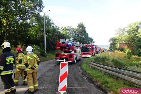 Pożar stodoły w Grodziszczu