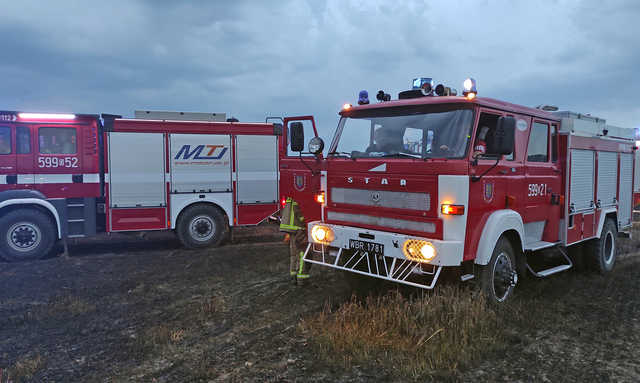 Spaleniu uległo około 3 ha zboża, pozostałe kilkanaście udało się uratować. 
