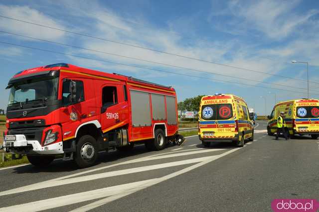 Wypadek na ósemce w Ząbkowicach Śląskich. Dwa śmigłowce LPR w akcji