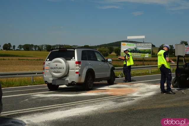 Wypadek na ósemce w Ząbkowicach Śląskich. Dwa śmigłowce LPR w akcji