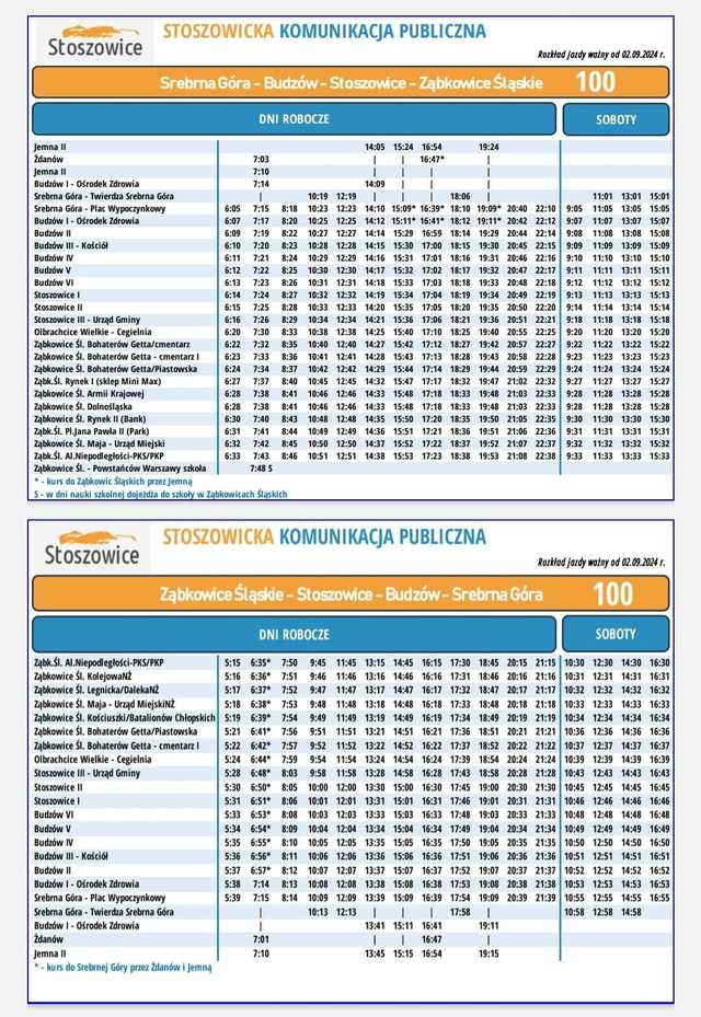 2 września rusza Stoszowicka Komunikacja Autobusowa - rozkłady jazdy