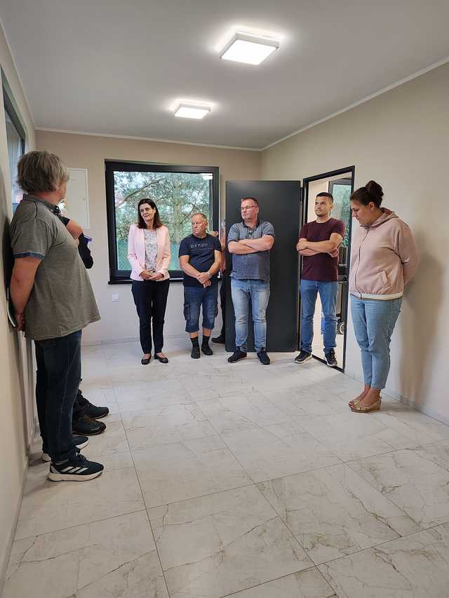 Odbiór IV etapu budowy wiaty w Błotnicy
