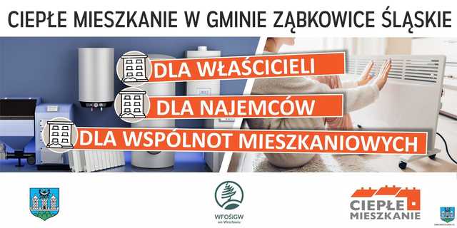 Nabór wniosków o dofinansowanie w ramach programu Ciepłe Mieszkanie dla właścicieli lokali mieszkalnych w Gminie Ząbkowice Śląskie