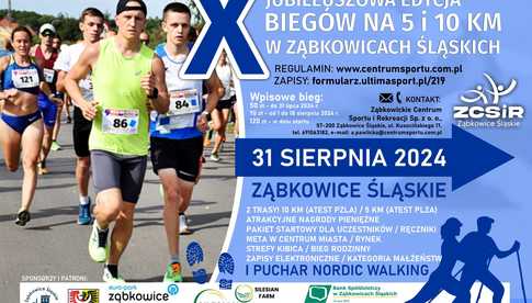 W sobotę 31 sierpnia ulicami Ząbkowic Śląskich pobiegną setki sportowców - będą chwilowe utrudnienia w ruchu