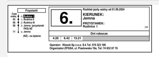 Rusza zastępcza komunikacja autobusowa między Ostroszowicami a Grodziszczem, Rudnicą i Jemną