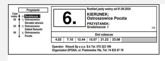Rusza zastępcza komunikacja autobusowa między Ostroszowicami a Grodziszczem, Rudnicą i Jemną