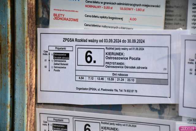 Rusza zastępcza komunikacja autobusowa między Ostroszowicami a Grodziszczem, Rudnicą i Jemną