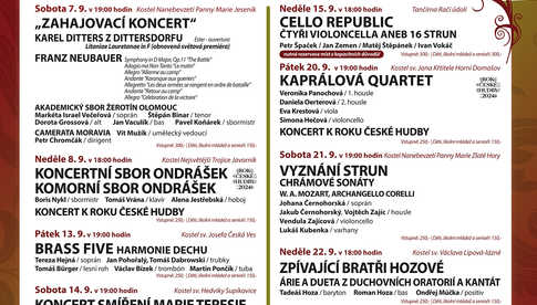 XXXII Festiwal Muzyczny Karla Dittersa w Javoniku