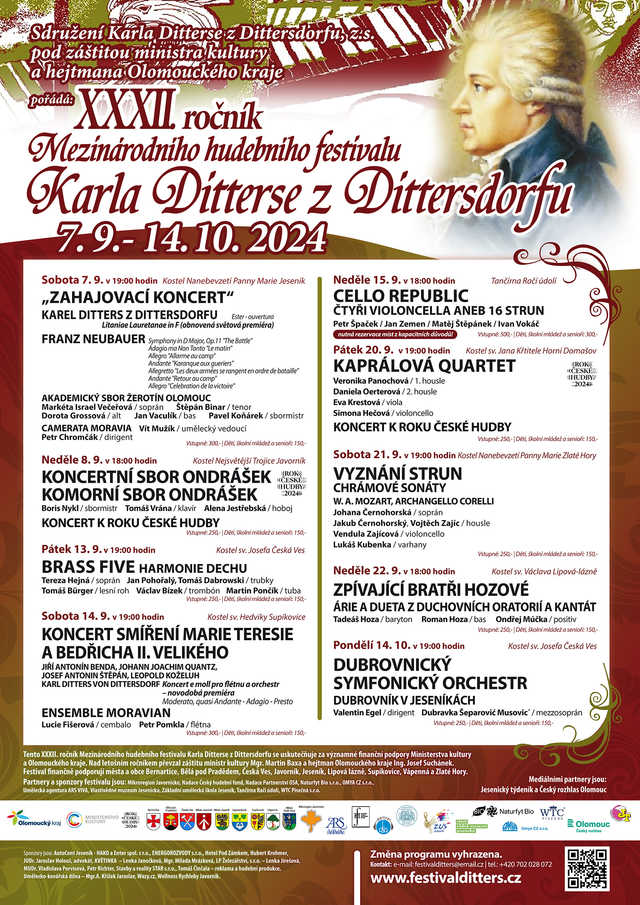 XXXII Festiwal Muzyczny Karla Dittersa w Javoniku