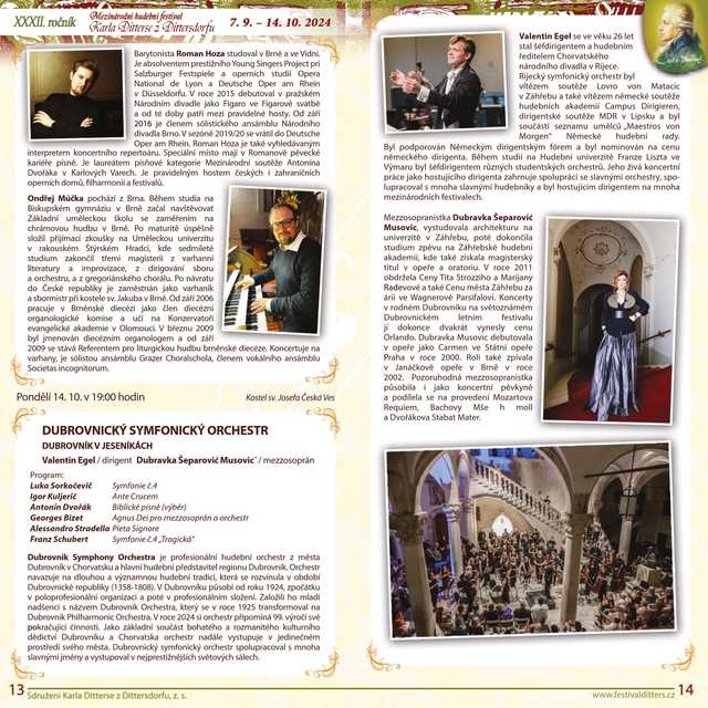 XXXII Festiwal Muzyczny Karla Dittersa w Javoniku