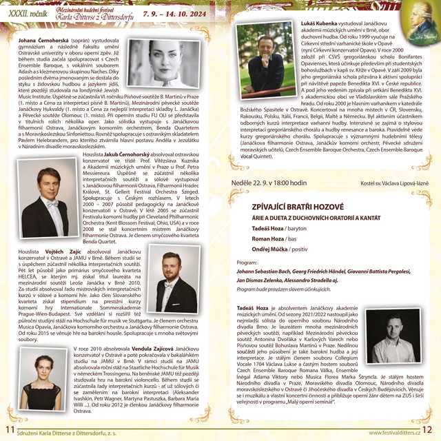 XXXII Festiwal Muzyczny Karla Dittersa w Javoniku