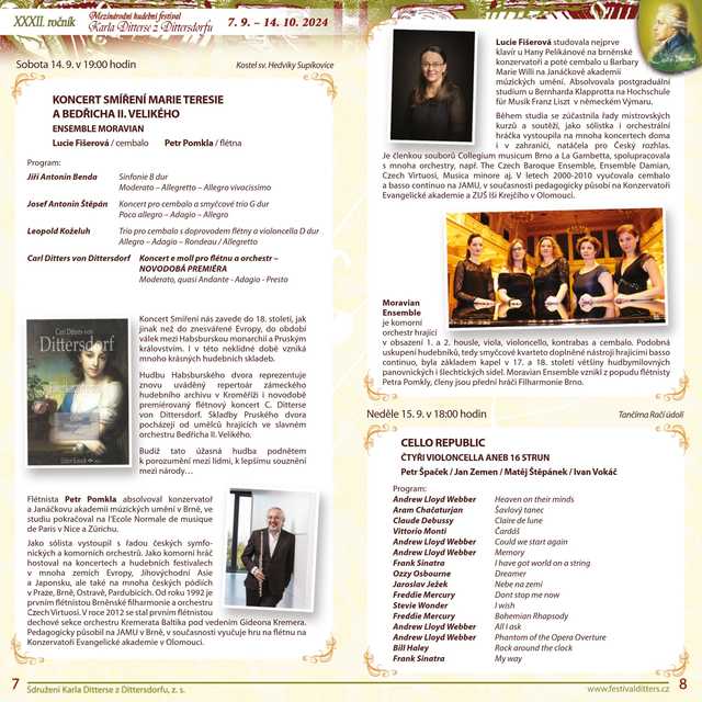 XXXII Festiwal Muzyczny Karla Dittersa w Javoniku