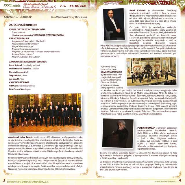 XXXII Festiwal Muzyczny Karla Dittersa w Javoniku