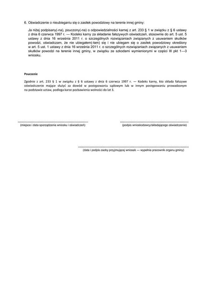 UWAGA! Zatwierdzono kwotę zasiłku celowego dla osób fizycznych