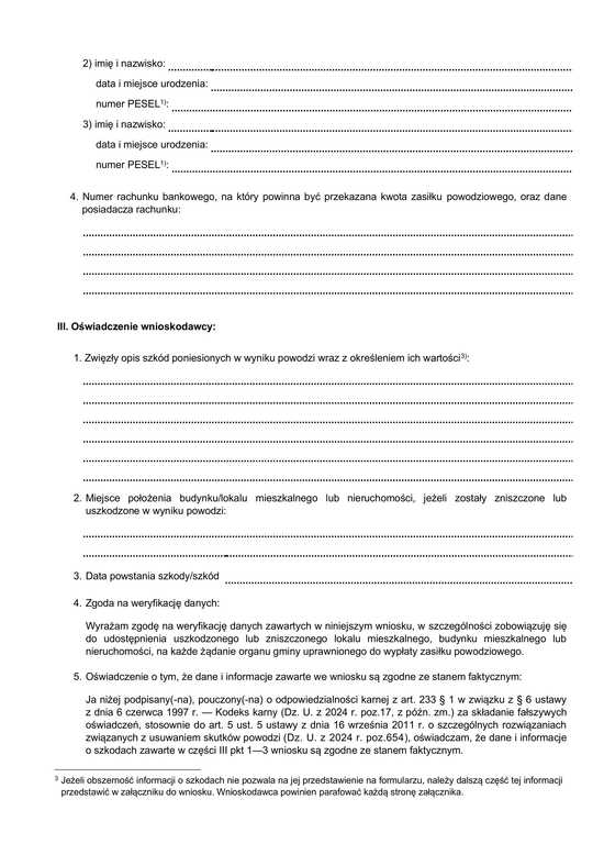 UWAGA! Zatwierdzono kwotę zasiłku celowego dla osób fizycznych