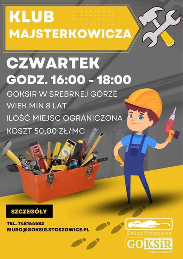 Zapraszamy na zajęcia i warsztaty tematyczne organizowane przez GOKSiR w Gminie Stoszowice!