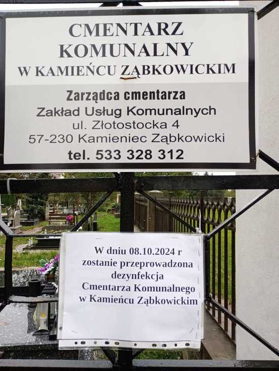 [FOTO] Kamieniec Ząbkowicki w walce o normalność – dezynfekcja cmentarza, porządkowanie miasta i wsparcie po powodzi