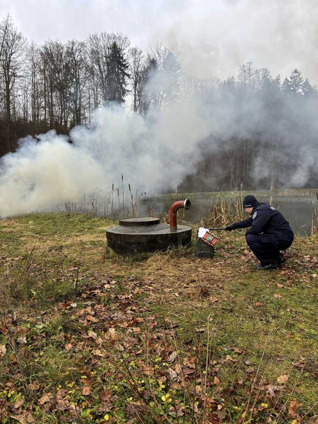 [FOTO] Strażacy i policjanci uczestniczyli w działaniach Wybuchowy Las. Pracowali nad koordynacją działań
