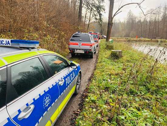 [FOTO] Strażacy i policjanci uczestniczyli w działaniach Wybuchowy Las. Pracowali nad koordynacją działań