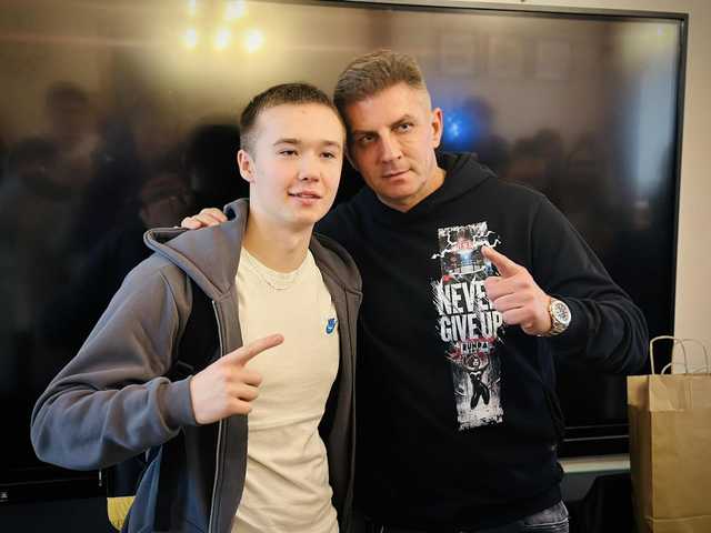 [FOTO] Mateusz Borek w Ziębicach – lekcja sukcesu i miłości do sportu