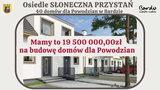 40 domów dla poszkodowanych przez powódź – Bardo otrzymało dofinansowanie od BGK