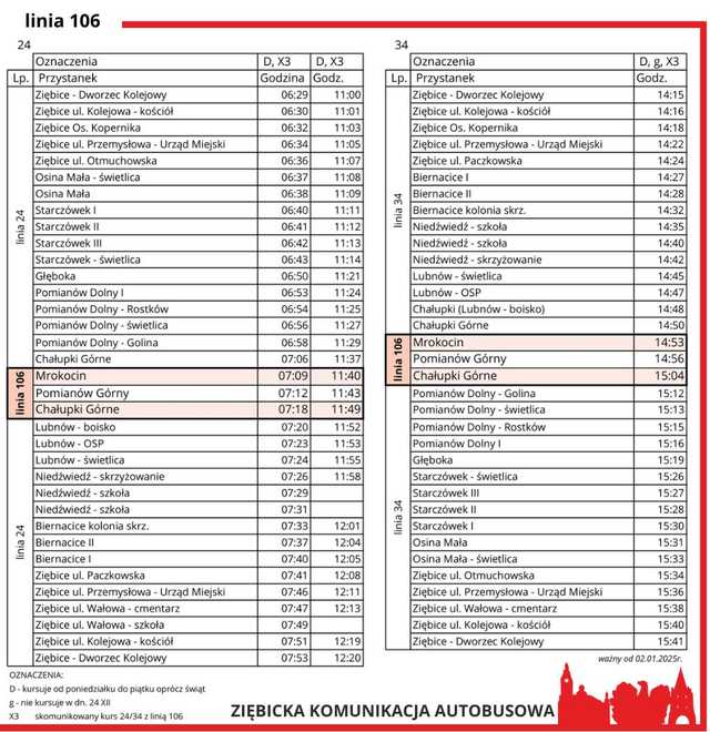 Nowy rozkład ZKA: sobotnie połączenia i zmiany na trasach od 2 stycznia [ROZKŁADY JAZDY]