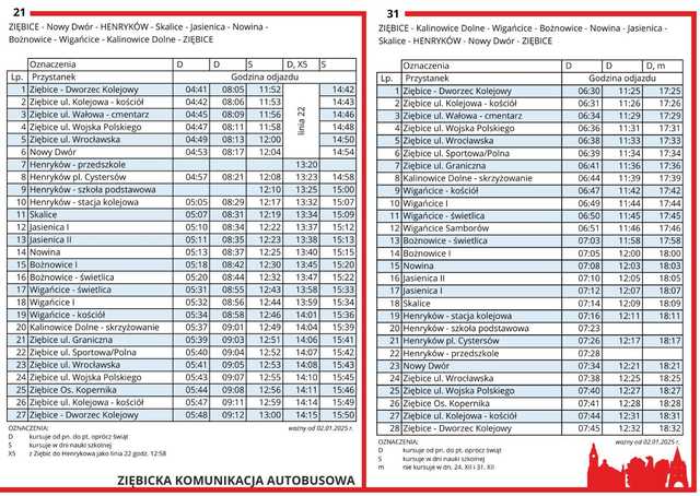 Nowy rozkład ZKA: sobotnie połączenia i zmiany na trasach od 2 stycznia [ROZKŁADY JAZDY]