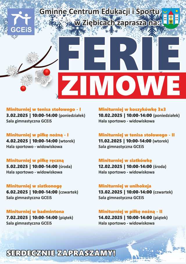 Ferie zimowe w Ziębicach
