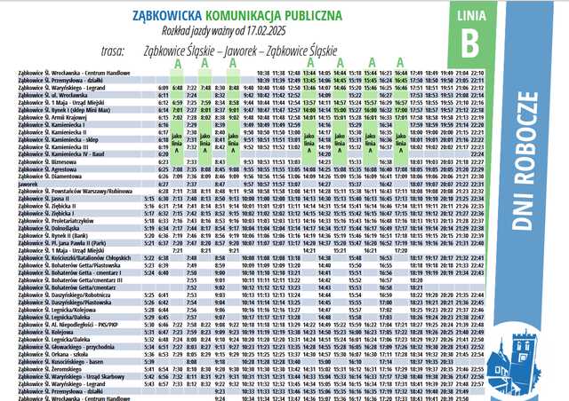 UWAGA! Będą zmiany rozkładów jazdy autobusów od 17 lutego