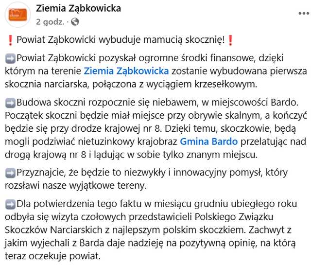 [FOTO] Twierdza w chmurach, skocznia narciarska w Bardzie i Burmistrz Marcin Orzeszek na Prezydenta! Tego nikt się nie spodziewał...