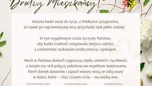 Życzenia składa Rada Powiatu Ząbkowickiego