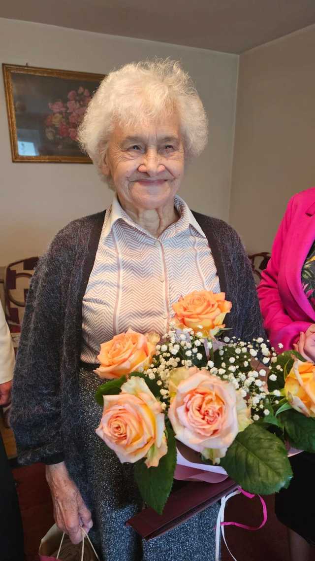 [FOTO] Burmistrz Barda złożyła życzenia kolejenej Jubilatce w gminie 