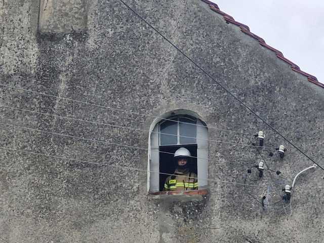 [FOTO] Pożar sadzy w kominie w Krzelkowie 