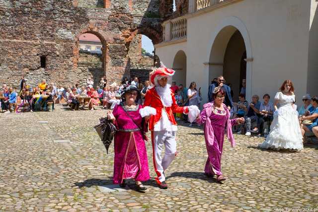 [FOTO] Szykowne stroje, uroczysty pochód i dobra zabawa! Międzypokoleniowa Biesiada Historyczna na ząbkowickim zamku