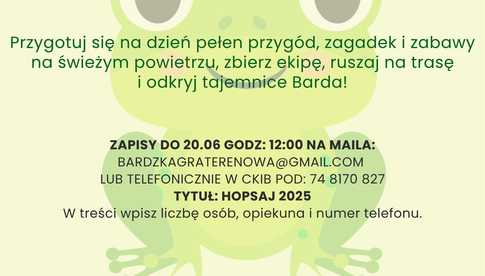 22.06, Bardo: Bardzka Gra Terenowa Hopsaj z Żabką