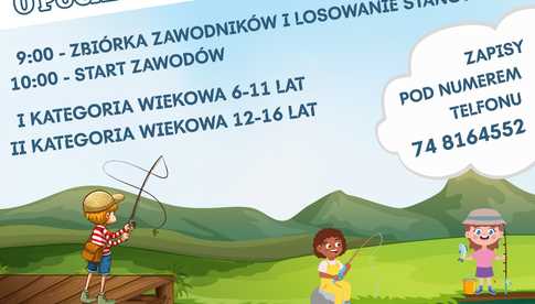 28.06, Srebrna Góra: Zawody Wędkarskie dla Dzieci i Młodzieży o Puchar Wójta Gminy Stoszowice