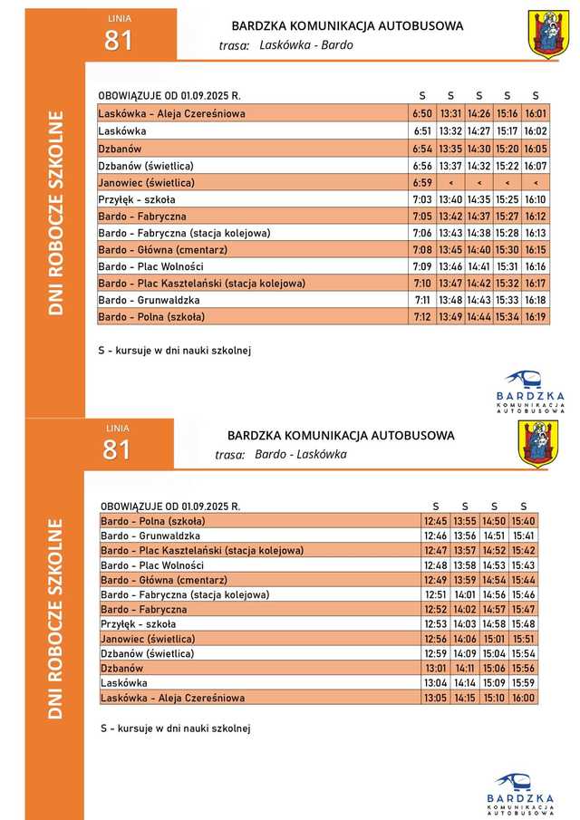 Bardo uruchamia własną komunikację autobusową. Wiemy, kiedy skorzystamy z miejskiego autobusu [ROZKŁADY JAZDY]