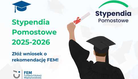 Termin składania wniosków o rekomendację do stypendiów pomostowych przedłużony do 12 sierpnia!